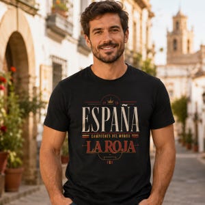 Maglia da calcio España Campeones Del Mundo La Roja / T-shirt da tifoso dei campioni del mondo della Spagna