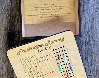Frustration rummy "junior" - laser cut board game