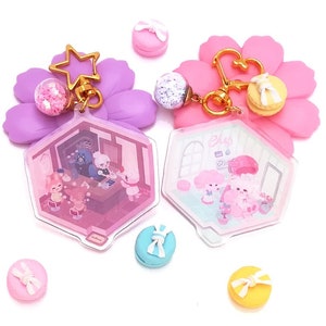 AC scenes - clear acrylic charms
