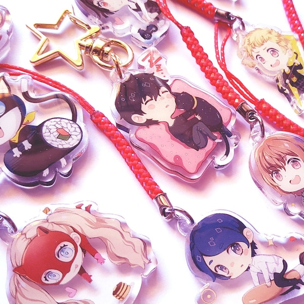 Persona 5 clear acrylic charms