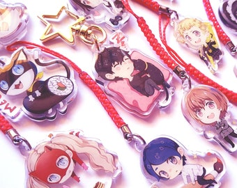 Persona 5 clear acrylic charms