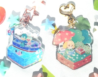 AC clear acrylic keychains