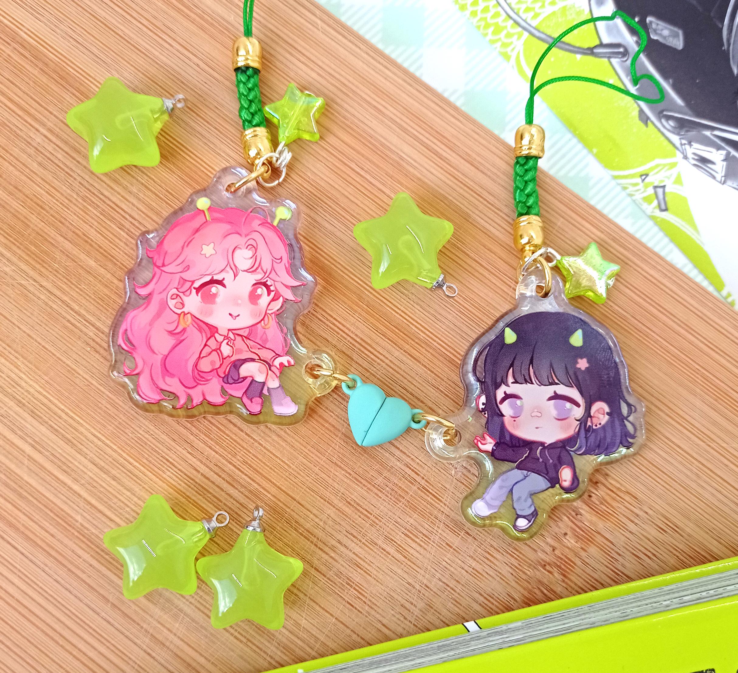 Green Yuri Charm - Etsy