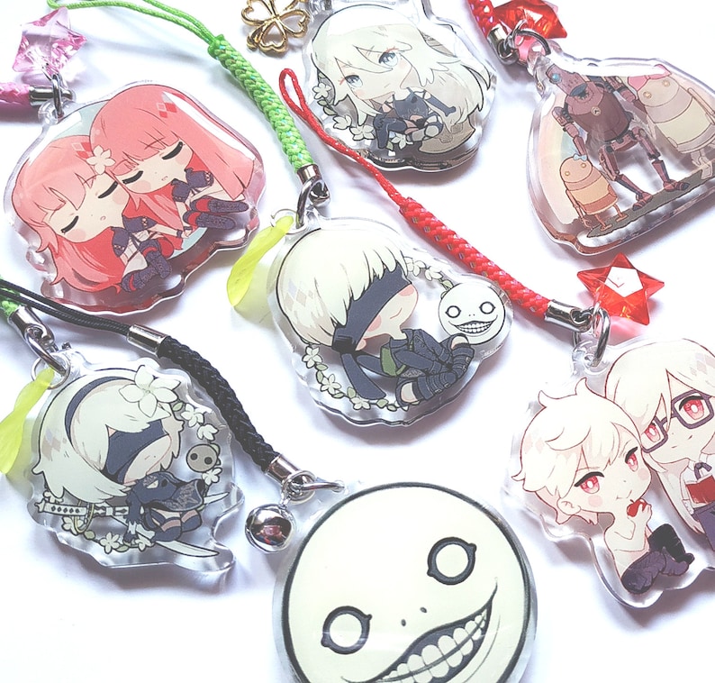 NieR:Automata clear acrylic charms image 1