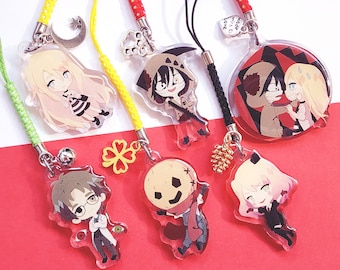 Angels of Death / Satsuriku no Tenshi clear acrylic charms