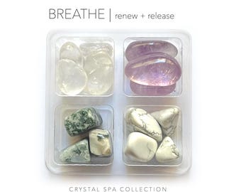 BREATHE | Renew + Release - Spa Crystal Collection - mother's day gift - healing crystal gift set
