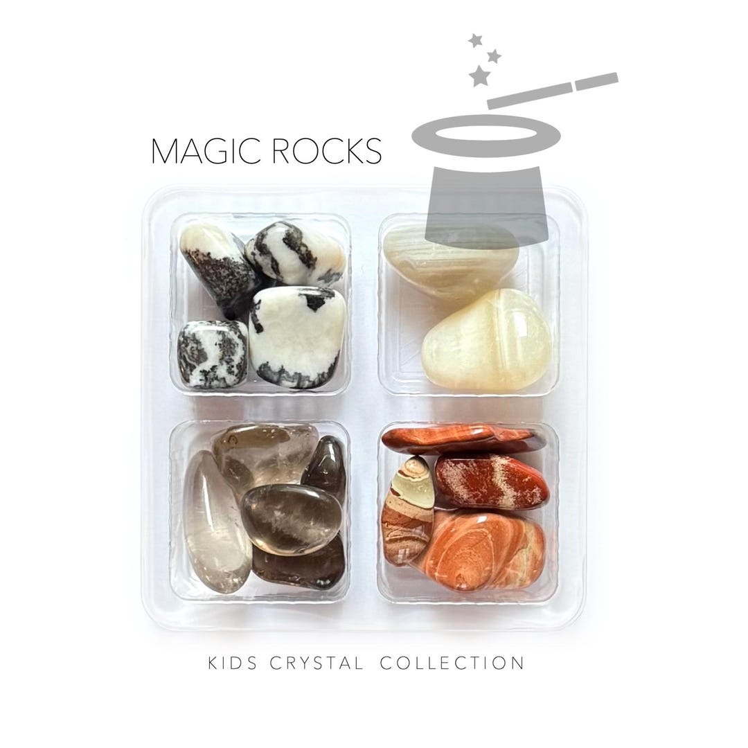 Magic Rocks Woomen MAGIC ROCKS - Kid Crystal Set - Children's Rock Collection - Etsy