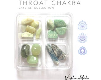 THROAT CHAKRA - Rox Box - crystal gift set - gemstone kit