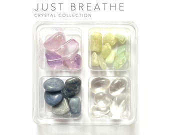 JUST BREATHE --- rox box -- crystal set - gemstone gift