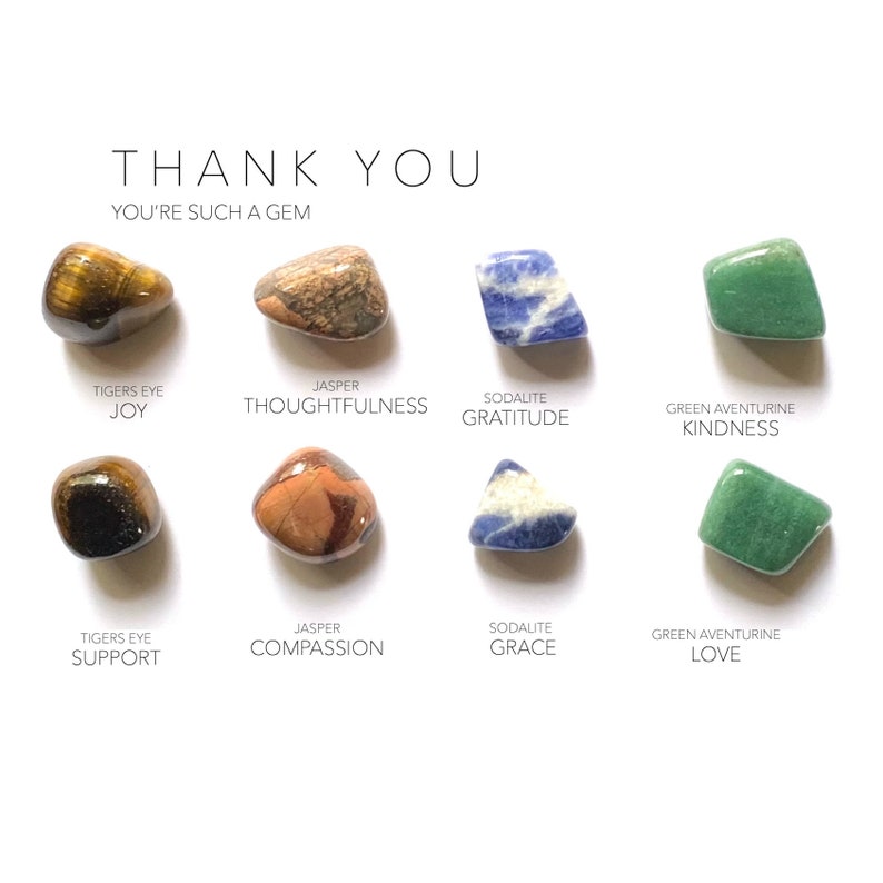 Thank You Rox THANK YOU - You're Such a Gem --- Rox Box --- Crystal, Gemstone Gift - Etsy