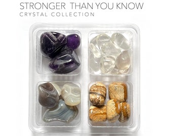 STRONGER THAN You KNOW --- Rox Box -- crystal gift, encouragement gift, gift for strength