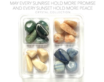 PROMISE & PEACE MANTRA- rox box - crystal set - gemstone kit - crystals and stones