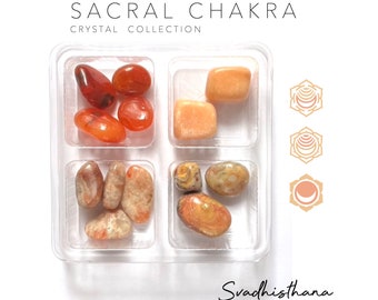 SACRAL CHAKRA - Rox Box - crystal gift set - gemstone kit