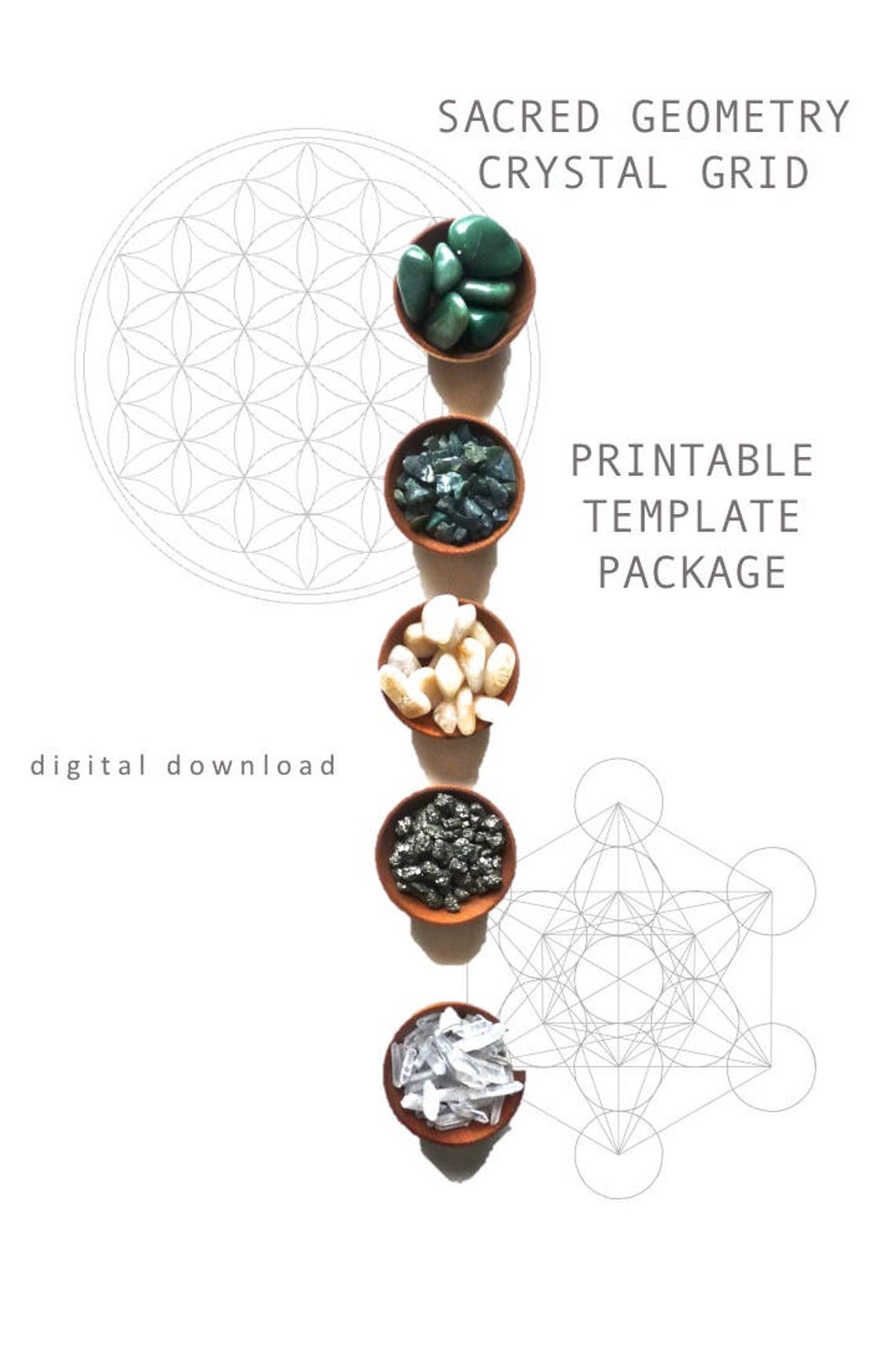 PRINTABLE CRYSTAL GRID Template Package Sacred Geometry Etsy PRINTABLE CRYSTAL GRID Template Package Sacred Geometry Etsy