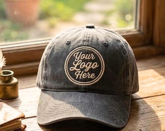 Baseballkappe mit individuell besticktem Logo, gewaschene Baumwollmütze mit Text