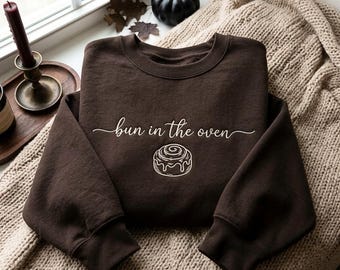 Sudadera bordada para anunciar el embarazo, camiseta para anunciar que estás esperando un bebé
