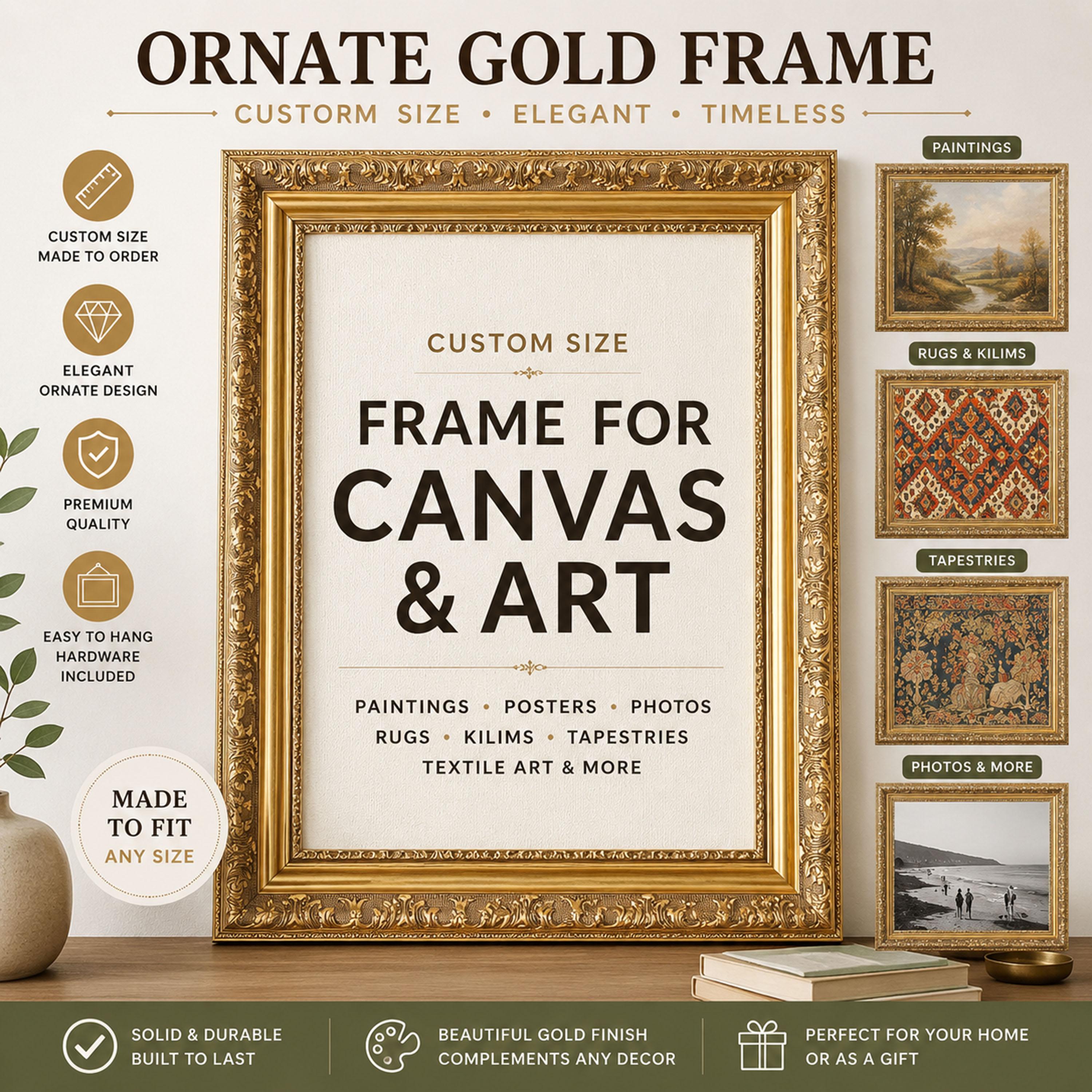 Antique gold frame - Etsy 日本