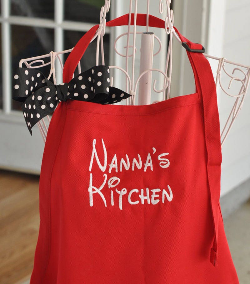 Monogrammed Apron Apron with Pockets Cooking Apron Apron