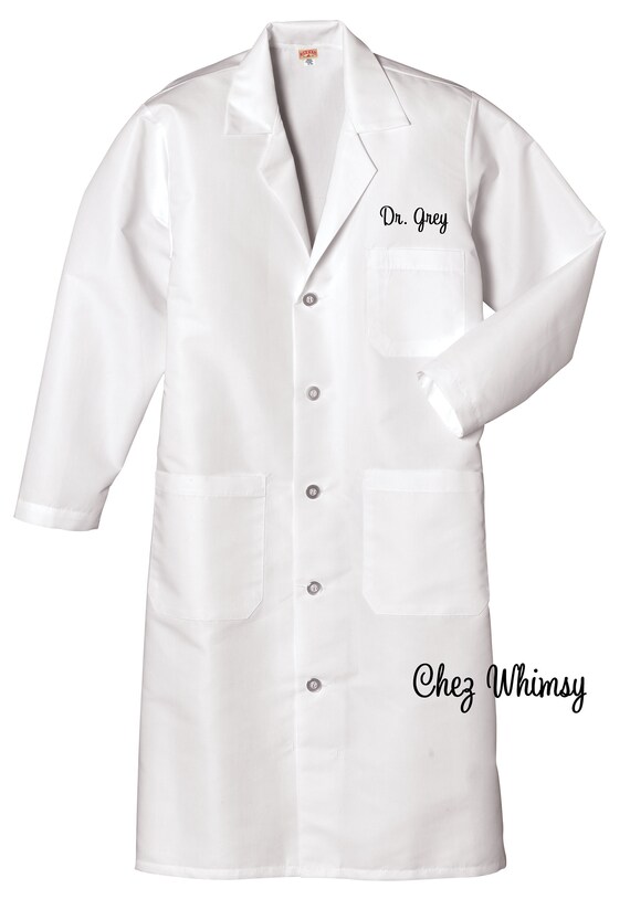 Monogrammed Lab Coat Embroidered Lab Coat Adult Doctor Coat Etsy