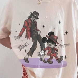 Michael Jackson Thriller Zombie Mickey Shirt, Vintage Disney Halloween Tee, Spooky Magic Kingdom Shirt, WDW Family Trip Tee
