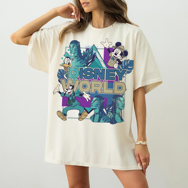 Camiseta de Avatar de Disney, Camiseta de Avatar: El Camino del Agua, Walt Disney World, Camiseta de Disneyland, Camiseta de Mickey y sus amigos de Avatar, Camiseta de Mickey Safari imagen 2