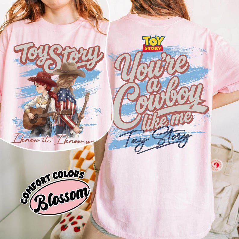 Vintage Tay Story Shirt, You're A Cowboy Like Me Shirt, Toy Story 5 Shirt, WDW Disneyland Family Vacation Trip Tee, Disney Pixar Fest Shirt image 5