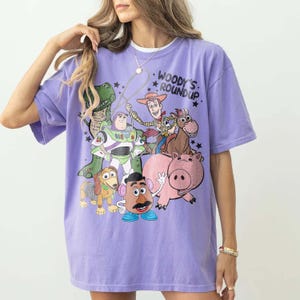 Retro Woody Toy Story Shirt, Vintage Disney Pixar Shirt, Woody Buzz Toy Story Party, Toy Story Land Tee, Disneyland Family Matching Tee image 4