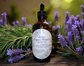 Natural Hair Growth Oil: Hair growth, stimulates follicles, boosts circulation, reduces dandruff, and strengthens hair, reducing breakage.