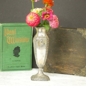 Jenning Brother Silver-plated Art Nouveau Style Vase