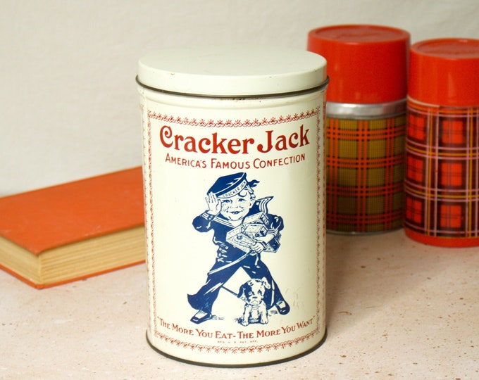 Vintage 1920's Replica Cracker Jacks Tin Etsy