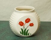 Fire King Vitrock Tulips Grease Jar
