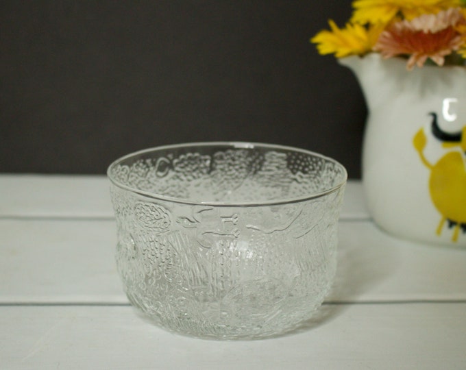 Iittala Glass Bowl Fauna Oiva Toikka Small Etsy
