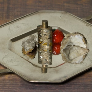 Art Dec Silverplate Tray- Kitchen Alter- Candle Holder-