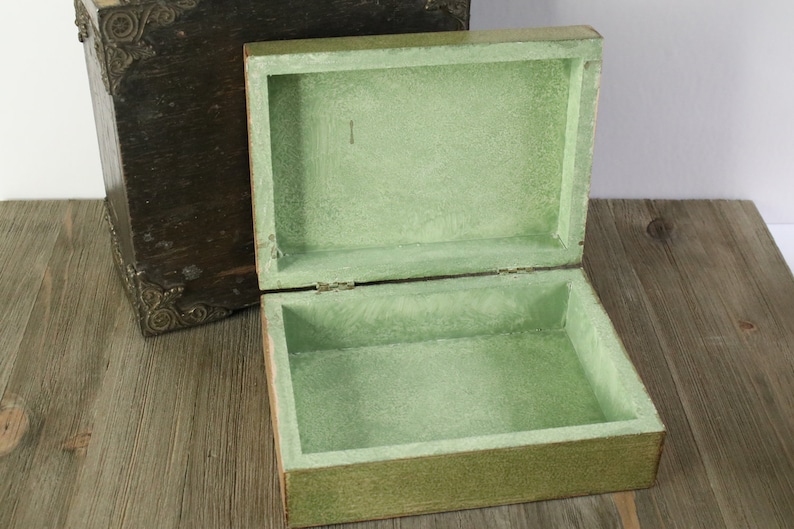 Handpainted Sezzantini Firenze Wooden Box Made in Italy Tulip Decor