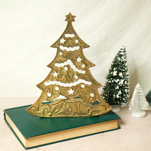 Brass Christmas Trees Candle Holder Etsy