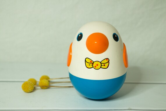 Vintage Playskool Weeble Wobble Duck 