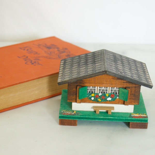 Wooden Swiss Chalet Music Box