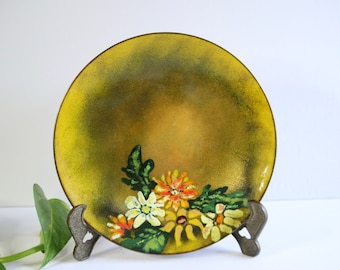 Vintage Studio Enamel Dish- Sunflower Decor