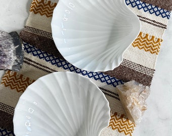 Pair of White Shell Bowls