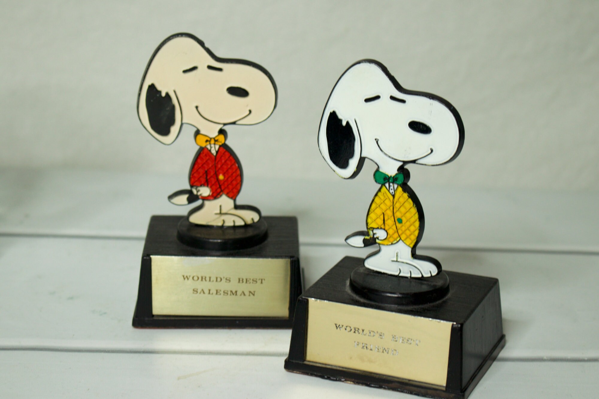 Aviva スヌーピー ビンテージ クリスマス トロフィー 置物 Aviva ウッドストック ビンテージ トロフィー 置物 スヌーピーとウッド