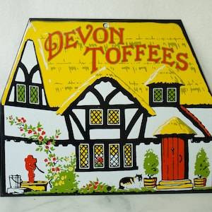 Devon Toffees Emaille Cottage Schild