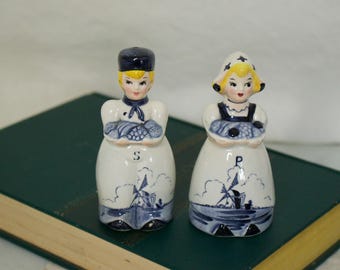 Delft Style Dutch Salt and Pepper Shakers – Made in Japan