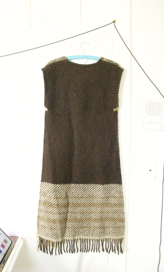 Tidstrand Wool Poncho Sleeveless Dress- Pull Over 