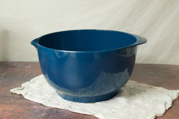 Large Rosti Plastic Mixing Bowls Mod Blue Plastic Made in -  Finland