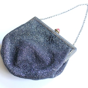 OFERTA Cartera de mica con cuentas estilo chica estilo flapper, década de 1920