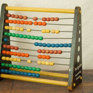 Holgate Counting Frame- Vintage Wooden Abacus- Nursery Decor- Kid&#39;s Room Decor