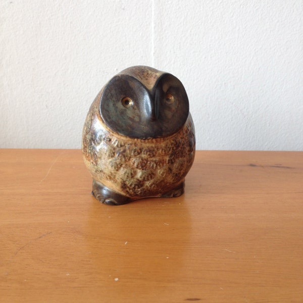 Small Pottery Owl Figurine