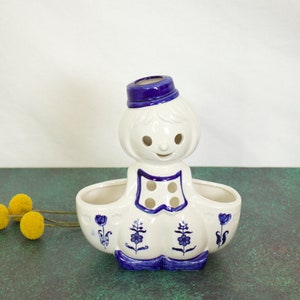 Delft Style Dutch Girl Planter