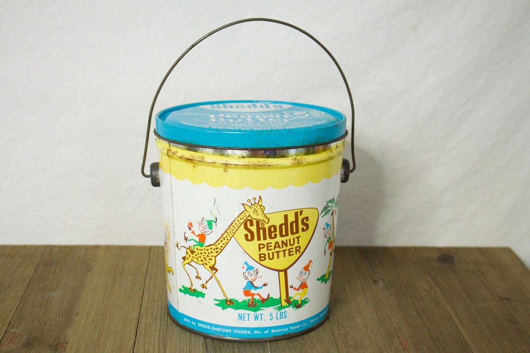 Shedd's Peanut Butter Metal Pail Etsy