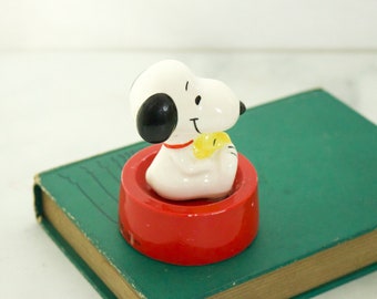 Snoopy and Woodstock Dog Bowl Paperweight